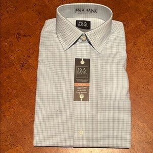 Jos. A. Bank Men's Blue Checkered Shirt